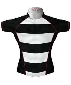 Hooped Custom Rugby Shirt TMS 415 Front - Badger Rugby