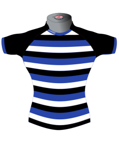 Striped Bespoke Rugby Shirt TMS 403 Front - Badger Rugby