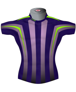 Striped Custom Rugby Shirt TMS 512 Front - Badger Rugby