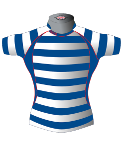 Striped Personalised Rugby Shirt TMS 436 Front - Badger Rugby