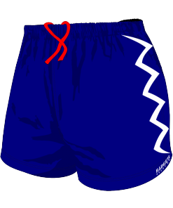 Custom, Bespoke Rugby Short Design 406 Front- Badger Rugby