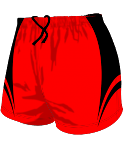 Custom, Bespoke Rugby Short Design 416 Front - Badger Rugby